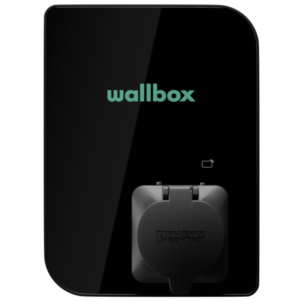 Wallbox Cobre-SB 22 kW, Tomada, Preto