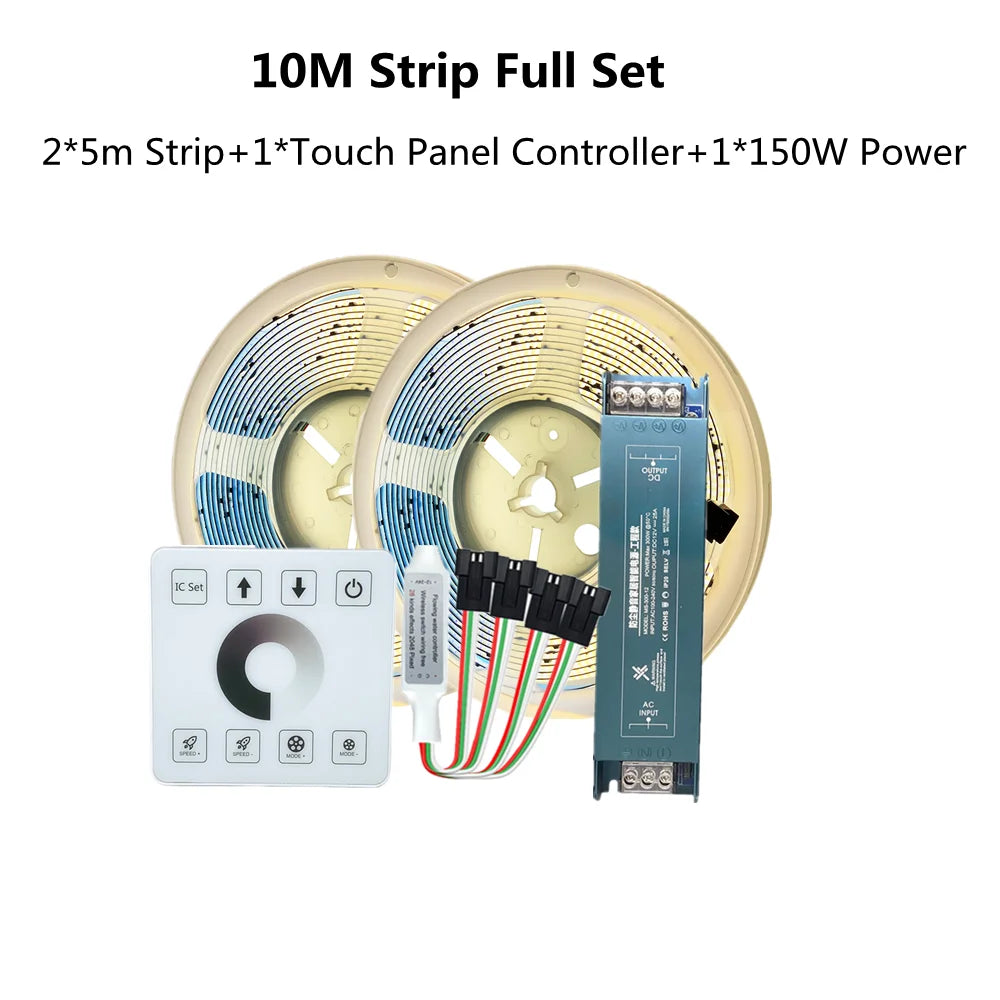 Fita de Led Endereçada Cob, Pixel Tape, 360LEDs, Power DC24V,
