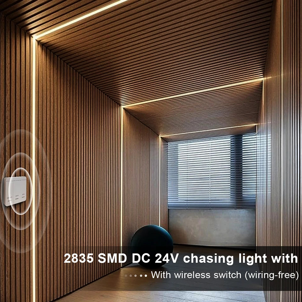 Fita de Led Endereçável, Lâmpada Linear Flexível, DC 24V, 10m Roll, 120LEDs por Rolo