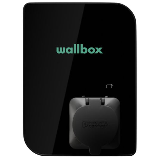 Wallbox Cobre-SB 22 kW, Tomada, Preto