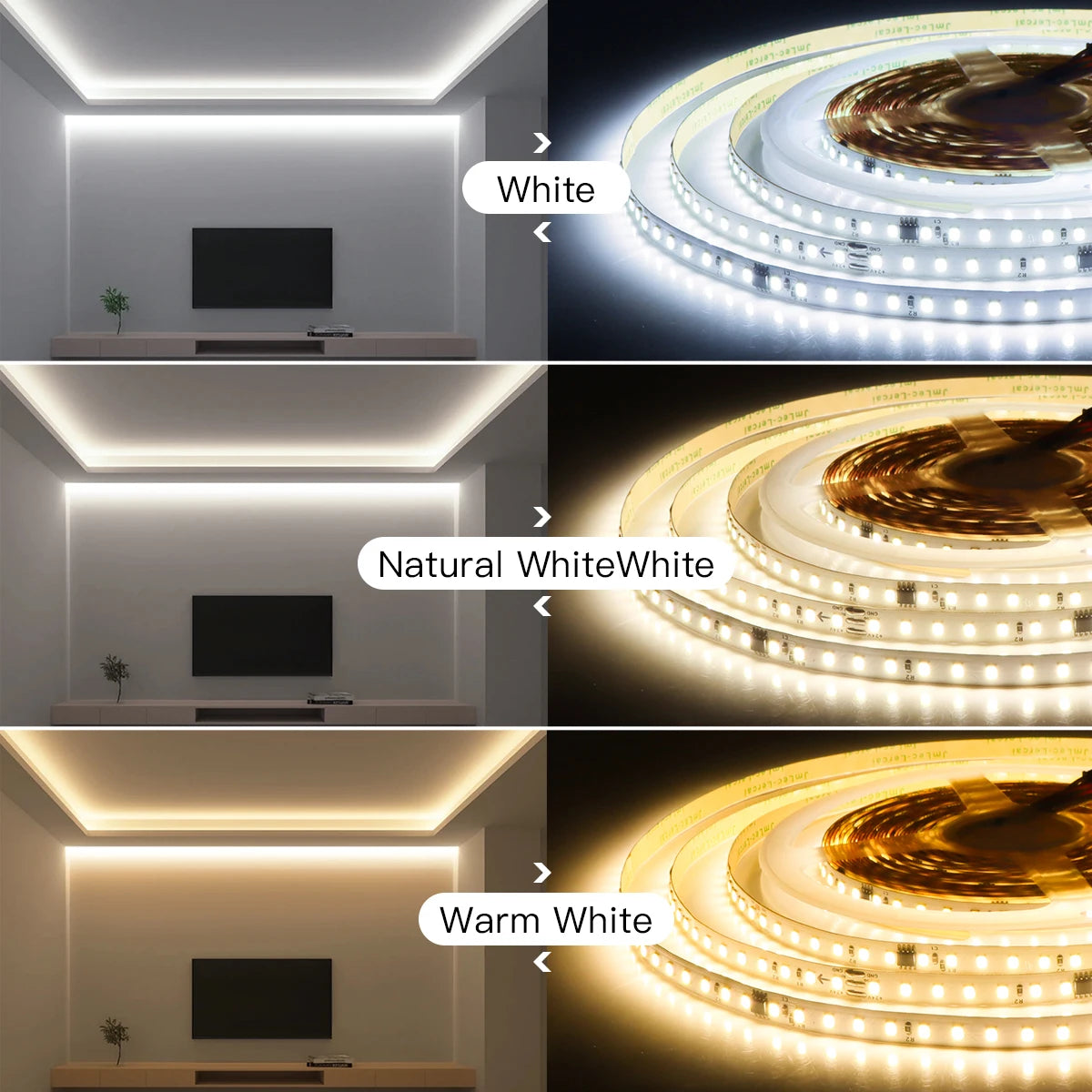 Fita de Led Endereçável, Lâmpada Linear Flexível, DC 24V, 10m Roll, 120LEDs por Rolo