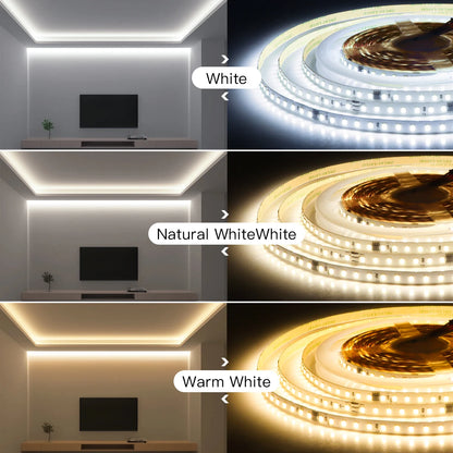 Fita de Led Endereçável, Lâmpada Linear Flexível, DC 24V, 10m Roll, 120LEDs por Rolo