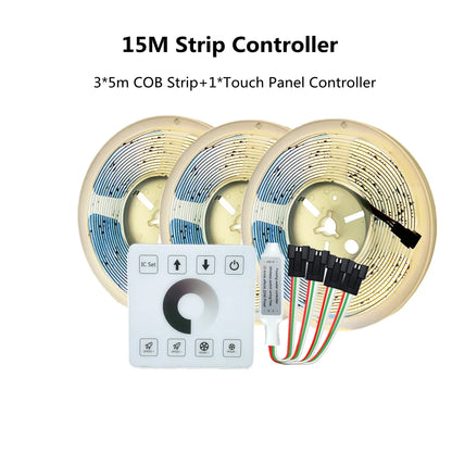 Fita de Led  Endereçada Cob, Pixel Tape, 360LEDs, Power DC24V,