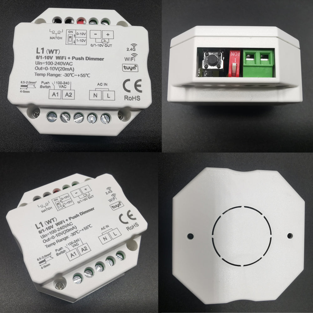 Tuya Zigbee RF AC Triac LED Controller, Dimmer, Controle de Interruptor