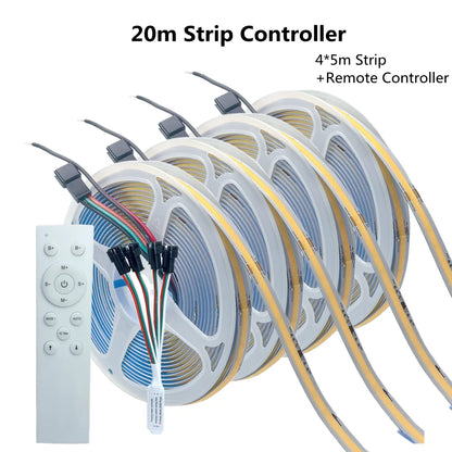 Fita de Led Endereçada, Controle Remoto Sem Fio, DC24V Conjunto Completo
