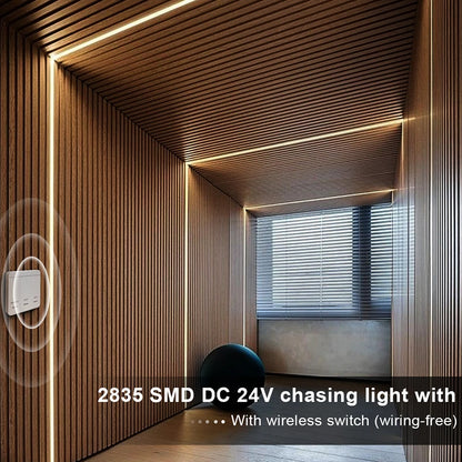Fita de Led Endereçável, Lâmpada Linear Flexível, DC 24V, 10m Roll, 120LEDs por Rolo