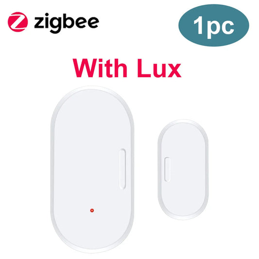 Sensor de Janela/Porta com detectores de luz lux Versão Zigbee
