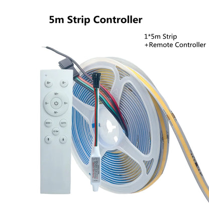 Fita de Led Endereçada, Controle Remoto Sem Fio, DC24V Conjunto Completo