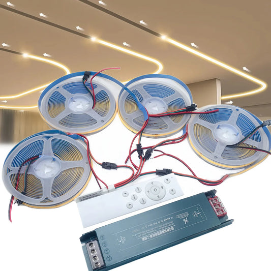 Fita de Led Endereçada, Controle Remoto Sem Fio, DC24V Conjunto Completo